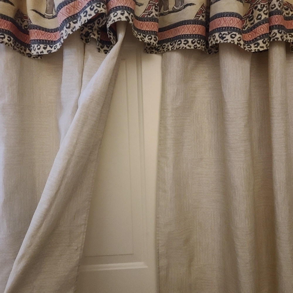Vintage Boho Elephant Shower Curtain 69" X 71" - Picture 7 of 11